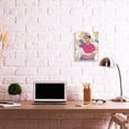 thumbnail image 2 of Stupell Industries Frida Posing with Paint Brush Abstract Round Pattern Novelty Painting Unframed Art Print Wall Art, 10 x 15, 2 of 6