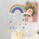 thumbnail image 4 of Decoración de la pared del arco iris, colgante de la pared del arco iris tejido a mano, tapiz de macramé del arco iris, tapiz del arco iris de la decoración de la pared boho, decoración de la pared del jardín de infantes ER, 4 of 5
