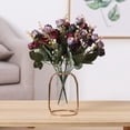 thumbnail image 3 of Billuyoard 2 pack/lote flores artificiales de bajo mantenimiento decoración interior o exterior flores falsas elegantes Flores artificiales Blanco rojo 30 centimetros, 3 of 6