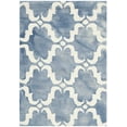 thumbnail image 3 of Safavieh Dip Dye Talbot Distressed Wool Area Rug, Blue/Ivory, 2'6" x 4', 3 of 9