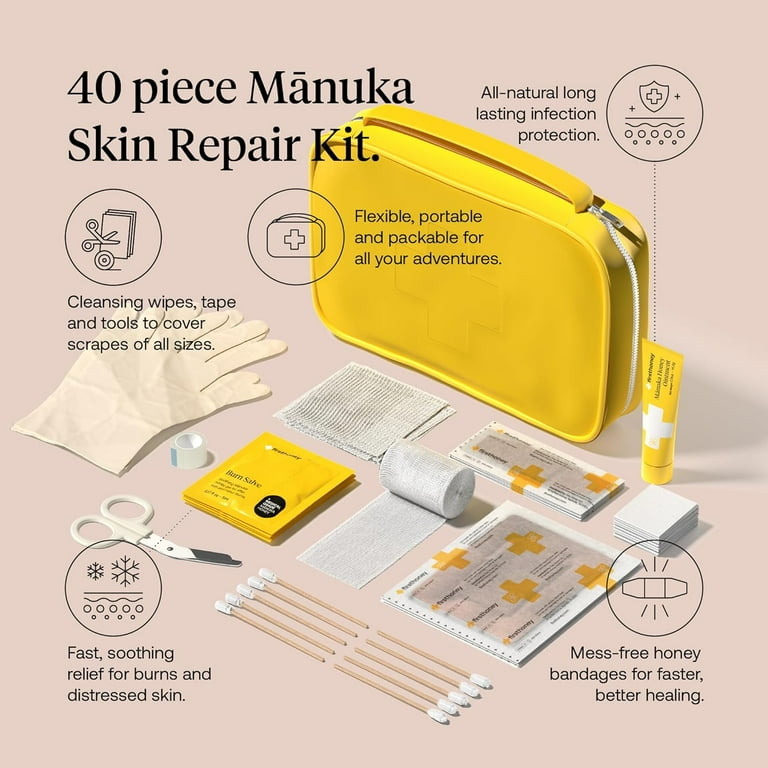 First Honey Natural First Aid Kit Supplies, Manuka Honey Bandages