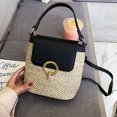 thumbnail image 3 of Bolsos de paja para mujer, bolsos de hombro, bolsos de viaje para mujer, bolso Simple de hombro para mujer, 3 of 5