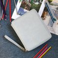 thumbnail image 4 of New PU Leather Colored Pencil Case160 Slots Portable Colored Pencil Box Organizer Grey, 4 of 7