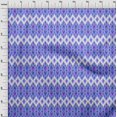 thumbnail image 4 of oneOone Silk Tabby Bluish Violet Fabric Ikat Quilting Supplies Print Sewing Fabric By The Yard 42 Inch Wide, 4 of 4