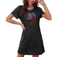 thumbnail image 4 of Chemises à Manches Courtes pour Femmes, Chemise de Nuit Courte Ample pour Femmes avec Imprimé sur la Poitrine, Robe de Nuit à Manches Courtes, Chemises de Nuit pour Femmes Douces, Chemises de Nuit pour Femmes Douces, Chemises à Manches Courtes pour Femmes, 4 of 7