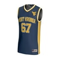 thumbnail image 2 of Unisex GameDay Greats Navy West Virginia Mountaineers Lightweight Collegiate Basketball Fashion Jersey, 2 of 3