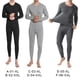 thumbnail image 2 of Minnieouse Calzoncillos largos de invierno, ropa interior térmica, Color sólido, autocalentamiento, cuello redondo, ropa cálida gruesa, conjuntos de ropa Gris oscuro SG, 2 of 6