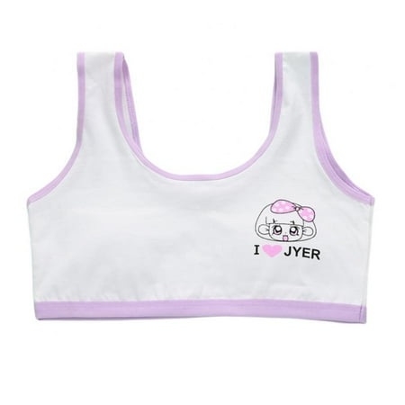 

Girls Cotton Built-Up Stretch Sports Bra