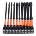 thumbnail image 1 of Set 10 Pcs Hex Wrench Drill Bit Set Magnetic S2 Alloy Steel with Storage Rack 1/4in Shank Impact Metric Hex Drill Bit, 1 of 7