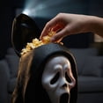 thumbnail image 4 of Guvpev Hooded Ghost Face Popcorn Bucket, 7.8-Inch Scream 7 Movie Night Popcorn Holder, Sculpted Slasher Character Bust, Premium Halloween Party Decor and Home Cinema Snack Vessel, 4 of 16