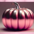 thumbnail image 3 of CafePress - Shiny Pink Pumpkin - Pullover Hoodie, Hooded Sweatshirt, 3 of 4