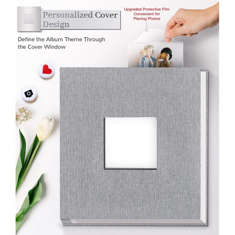 MRSXXNTY Self Adhesive Photo Album Scrapbook, 40 Pages photo 5