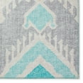thumbnail image 3 of Addison Rugs Indoor/ Outdoor Addison Yuma Southwest Ikat Washable Area Rug 2'3" x 7'6" - Aqua, 3 of 8