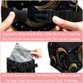 thumbnail image 4 of New Moon Symbol Mini Trash Can for Car: Foldable with Lid, Leak-Proof and Hanging Storage Bag, 4 of 6