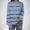 Light Blue, variant on SwiftWear Womens Striped Sweatshirts Loose Fit Crewneck Long Sleeve Tops Casual Pullover Shirts Fall Fashion Clothes S