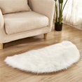 thumbnail image 1 of Tapis Rond en Peluche Demi-Cercle pour Chambre d'Enfants Filles Tapis de Chambre Tapis de Sol pour Salon, 1 of 6