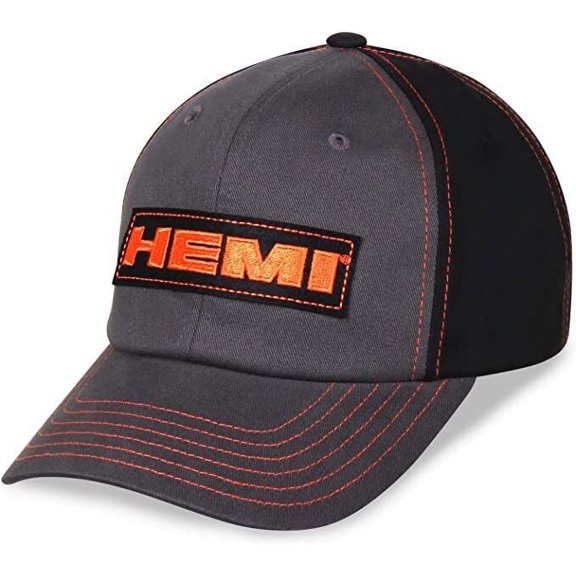 Hemi Embroidered Logo Baseball Cap Car Racing Hat Black Gray Officially Licensed