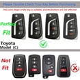 thumbnail image 2 of Key Fob Cover Compatible with Fit for Lexus ES350 ES300h UX200 LS500 LS500H LC500 LC500h Keychain Case Holder Protector,Gun Color,For Toyota C, 2 of 5