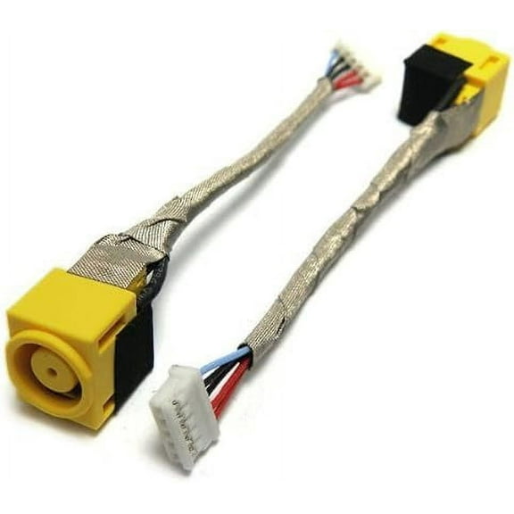New AC DC Jack Power Plug in Charging Port Connector Socket with Wire Cable Harness Replacement for IBM Lenovo Thinkpad X220 X220I X230 X230I 50.4KH10.001 04W1680 50.4KJ01.021