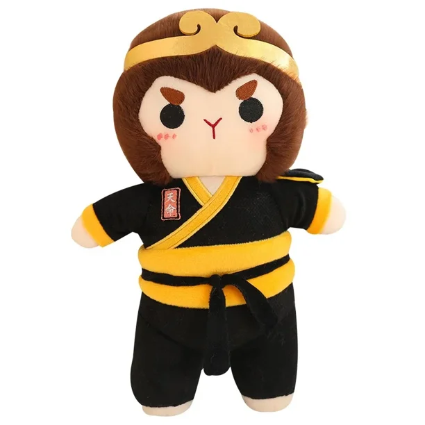 Muñeco de peluche de 25 cm con diseño de Destiny Man Black Monkey King.