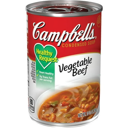 Campbell's Condensed Healthy Request Vegetable Beef Soup, 10.5 oz. (The Best Vegetable Beef Soup)