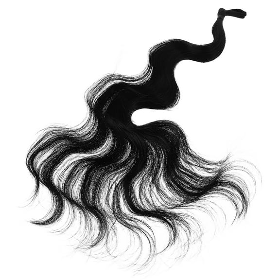 unbranded Widened Wig Wig Hair Bundle Girl 50.00X2.50X2.50CM Black