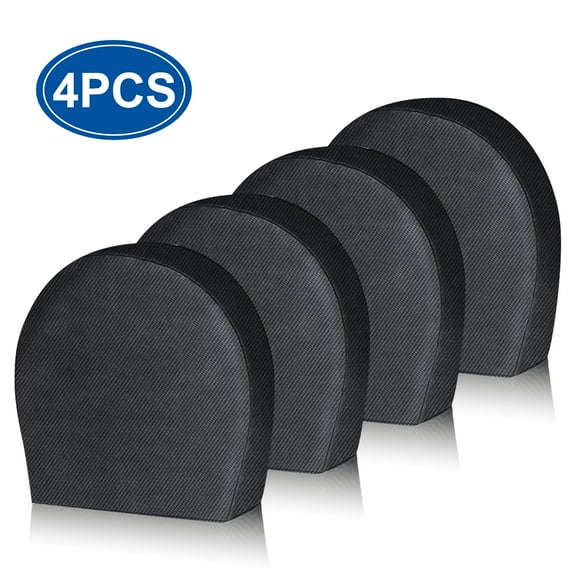4pcs Wheel Tire Covers, Waterproof Motorhome Wheel Covers for 30- 32inch Tire Diameters, UV Coating Tire Protectors Fit for RVs, Trailers, Campers, Cars, and Trucks