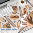 thumbnail image 2 of Long Mouse Pads for Desk,Beige Baseball Items Pattern Desk Mats on Top Of Desks, Desk Mouse Pad Extra Large with 3mm Non-Slip Base and Stitched Edge for Gaming,Office,Work,Home 47.3"x23.6", 2 of 6
