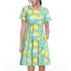 thumbnail image 1 of Disketp Yellow Lemon para Vestido de Manga Corta para Mujeres, Vestidos de Verano para Mujeres, Casual y Holgado para la Playa, 1 of 6