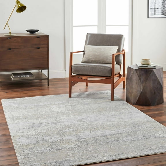 Hauteloom Avani Living Room, Bedroom Area Rug - Gray - 5' x 7'5"