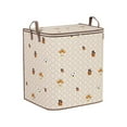 thumbnail image 2 of Fiudx Bolsa de Almacenamiento, Organizador de Tela No Tejida de Gran Capacidad, Cierre de Doble Cremallera con Asa Reforzada, Diseño Portátil y Plegable, Ideal para Mudanzas, Dormitorios Universitari, 2 of 5