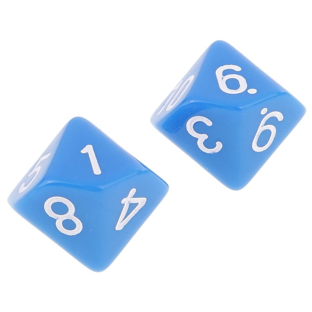 Set De 40 Dados Poliédricos De 10 Caras – Números Claros Y Grandes, Plástico De Calidad Para Juegos De Mesa, Fiestas Y Enseñanza De Matemáticas (Color Blanco)