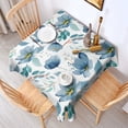thumbnail image 2 of Pioneer Flower Floral Print Pattern Square Tablecloth,Waterproof Square Table Cover,Wipeable Spillproof Washable Table Cover for Home Kitchen Party Decor 42"X42"(107x107cm), 2 of 6