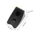 thumbnail image 4 of Milisten 2PCS Car Wheel Rubber Stop Slider Block Stop Block Wheel Ramp Triangle Rubber Skid Stop Wheel Chocks(Black), 4 of 5