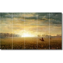 Ceramic Tile Mural-Albert Bierstadt Country Painting 22. 21.25" w x 12.75" h using (15) 4.25 x 4.25 ceramic tiles