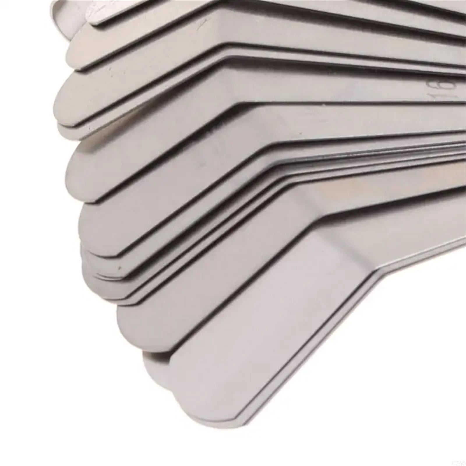 High Strength Metric 0.127-0.508mm For Valve Offset Feeler Gauge 16 ,Corrosion-Resistant