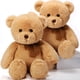 thumbnail image 1 of Peluches HyDren de peluche con forma de oso de peluche, paquete de 2 unidades, 45 cm, con lazo, marrón, 1 of 6