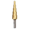 thumbnail image 4 of 3pcs HSS 6541 Triangle Shank Step Cone Titanium Coated Step Drill Bit Set, 4 of 4