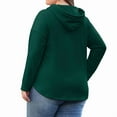thumbnail image 7 of PINKSIR Womens Plus Size Hoodies Trendy Fall Fashion V Neck Oversized Sweatshirt Tops Clothes,Size 2X-4X, 7 of 7