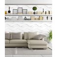 thumbnail image 4 of Wall Dimension Easy Peel And Stick, Durable Plastic 3D Wall Panel - GAPLESS WAVE Design. 12 Panels. 32 SF. Matte White, 4 of 6