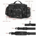 thumbnail image 5 of Waterproof Fishing Bag Cross Body Sling Fishing tackle Backpack with Rod Holder Box Storage Military Outdoor Compact Lure Bag, 5 of 23