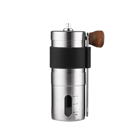 

Manual Coffee Grinder Hand Coffee Bean Grinder with CNC Stainless Steel Beautiful and Durable Gift of Office Home Traveling Camping(Black)