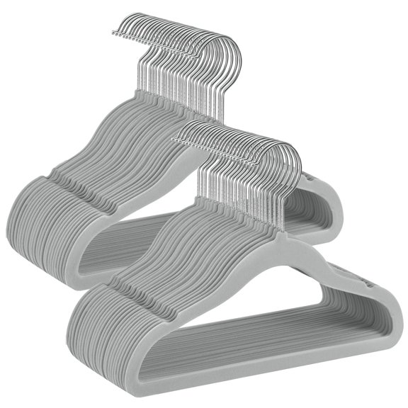 Perchas para bebés SONGMICS, 50 unidades, 30 x 20,5 cm, color gris tórtola