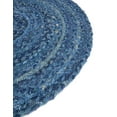 thumbnail image 3 of Unique Loom Braided Chindi Collection Area Rug - Layer (3' 3" Round Blue/Navy Blue), 3 of 6
