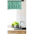 thumbnail image 2 of Ambesonne Floral Valance Pack of 2, Oriental Style Flower Leaves, 42"X12", Sea Green Purple, 2 of 3