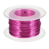 Uxcell Anodized Aluminum Wire for Jewelry Craft Making, Bendable Flexible Wire Rose Red 20 Gauge