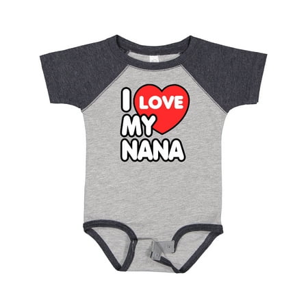 

Inktastic I Love My Nana Gift Baby Boy or Baby Girl Bodysuit
