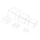 thumbnail image 5 of 6 piezas de elevadores de buffet con base hueca, soportes apilables, organizadores, estantes para Claro, 5 of 9