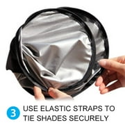 Audew Windshield Visor - High Quality Silver-Coated Polyester Car Sun Visor | Keep Your Car Cool, Protect Your Electronics, and Fit Your Windshield Perfectly