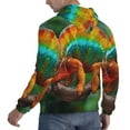 thumbnail image 6 of Salouo Chameleon Pattern Men's Fall Hoodie Sweatshirt,Sport Hoodie with Pockets for Men Pullover Casual Hooded Sweatshirt-Medium, 6 of 7